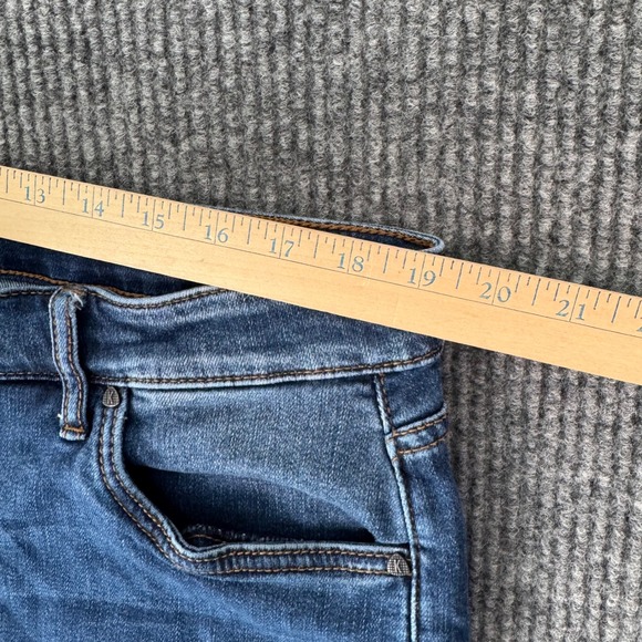 KUT From The Kloth Womens 18W Elizabeth Crop Jeans Blue Wash Straight Leg Denim - Picture 6 of 10